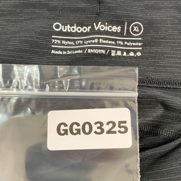 Outdoor Voices XL Womens Running Leggings Space Dye Gray Kneecap - Picture 3 of 8